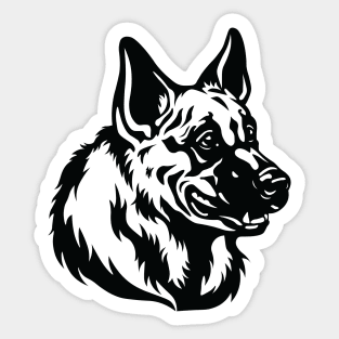 German Shepherd Outline Sticker